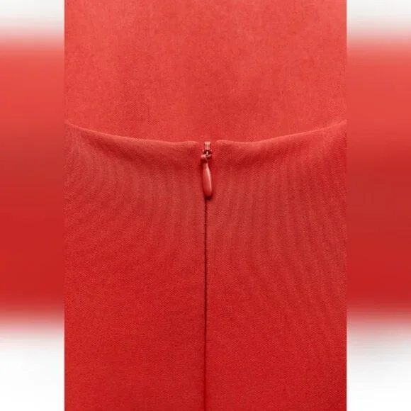 ZARA COMBINATION PUFF HEM JUMPSUIT DRESS - Picture 8 of 9